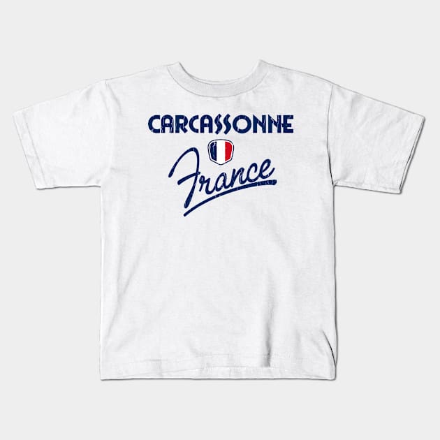 Carcassonne France Kids T-Shirt by dk08